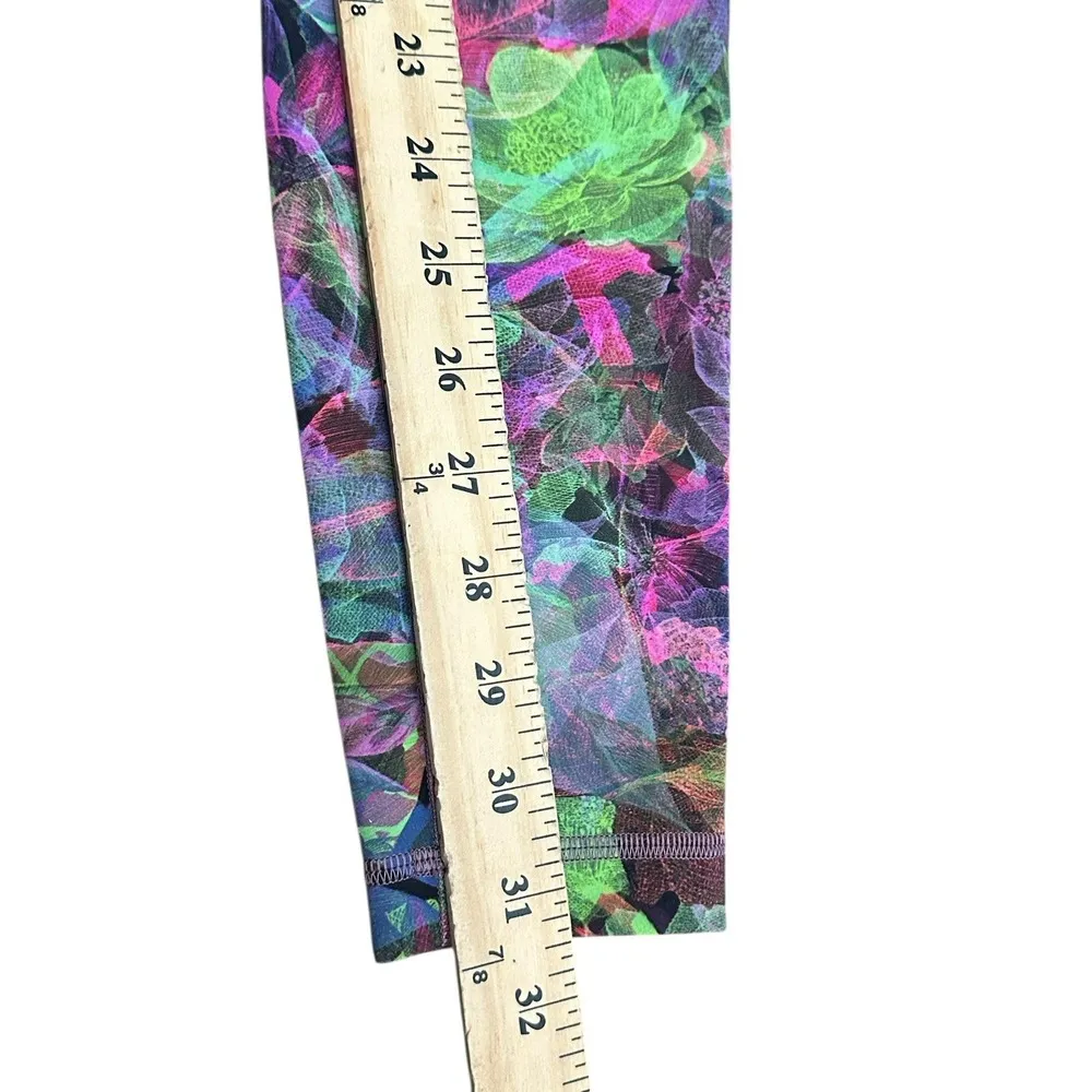 Lululemon Sz 4 Tall Wunder Train Tight 31.5" Vivid Floral Rainbow High Rise Q5-3 - Image 7