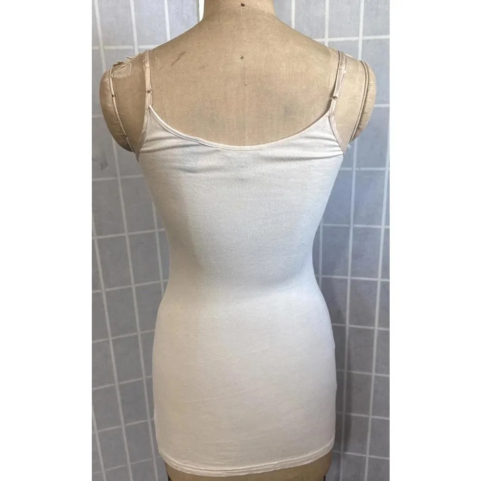 BKE Sequin Metal Beaded Tank Top Cami Y2K Boho Hippie Sheer Blouse Size Small - Image 2