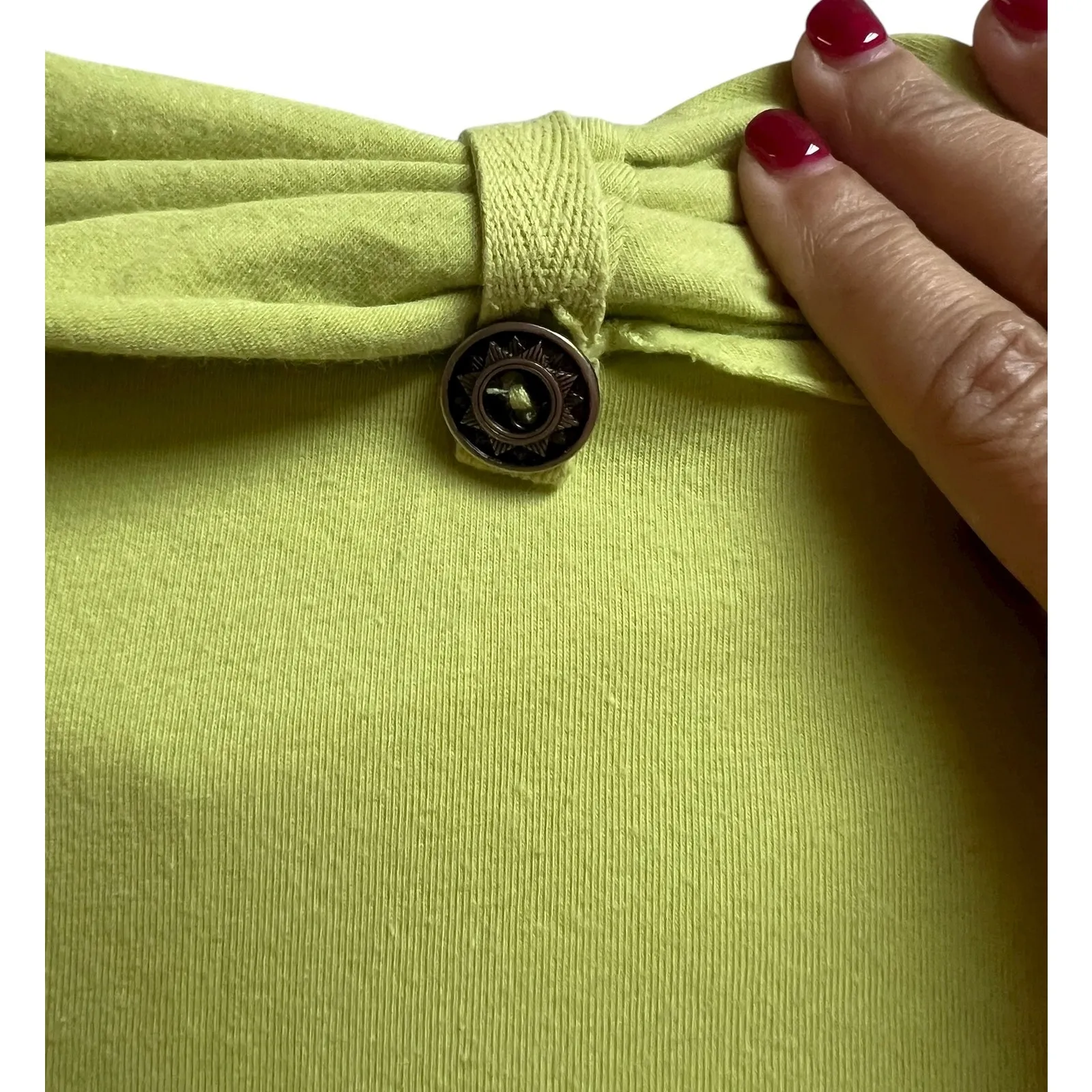 Soft Surroundings Green Cowl Neck Top Tunic Medium - Image 10