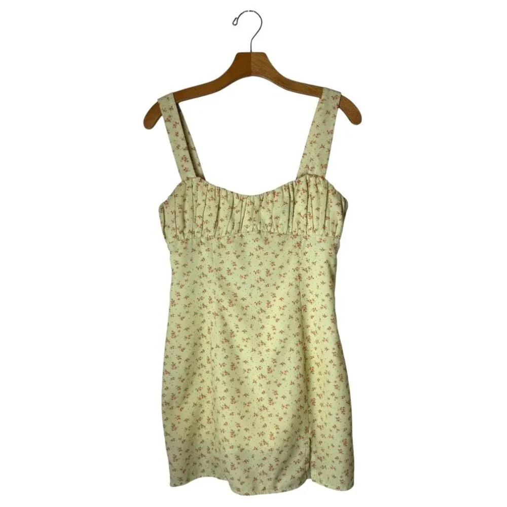 Princes Polly Dress‎ Women 8 Yellow Floral Freya Mini Sheath Boho Cottagecore - Image 3