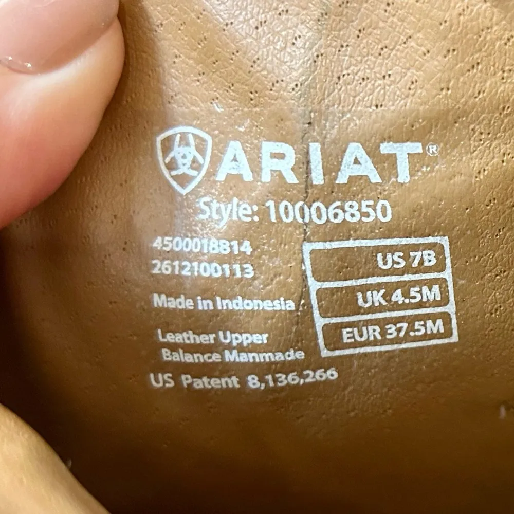 Ariat Womens Rhinestone Cowgirl Boots in Sassy Brown Size 7 - Image 8