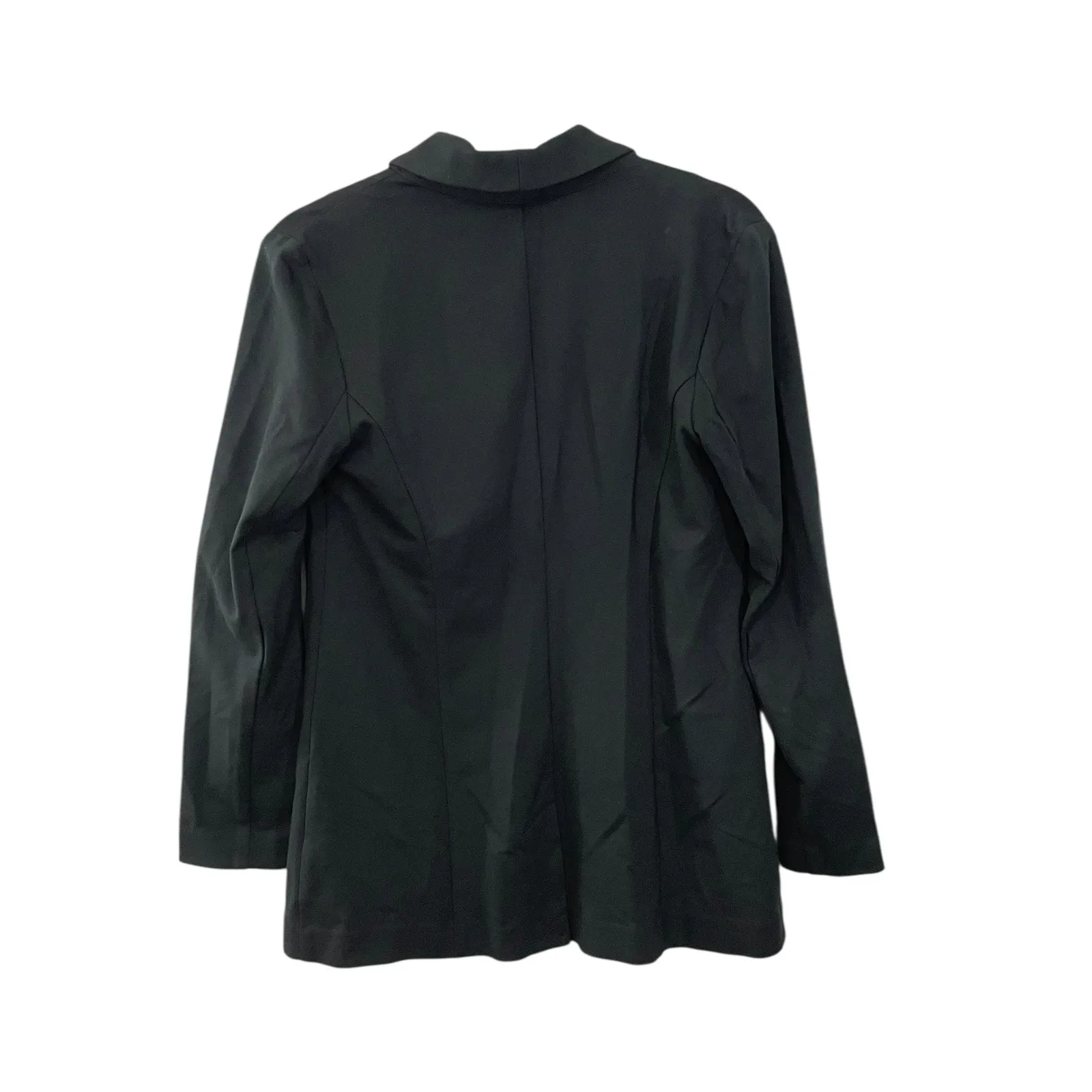 NWT J. Jill Black Ponte Blazer Jacket  XS Shawl Collar Button‎ Front Long Sleeve - Image 3