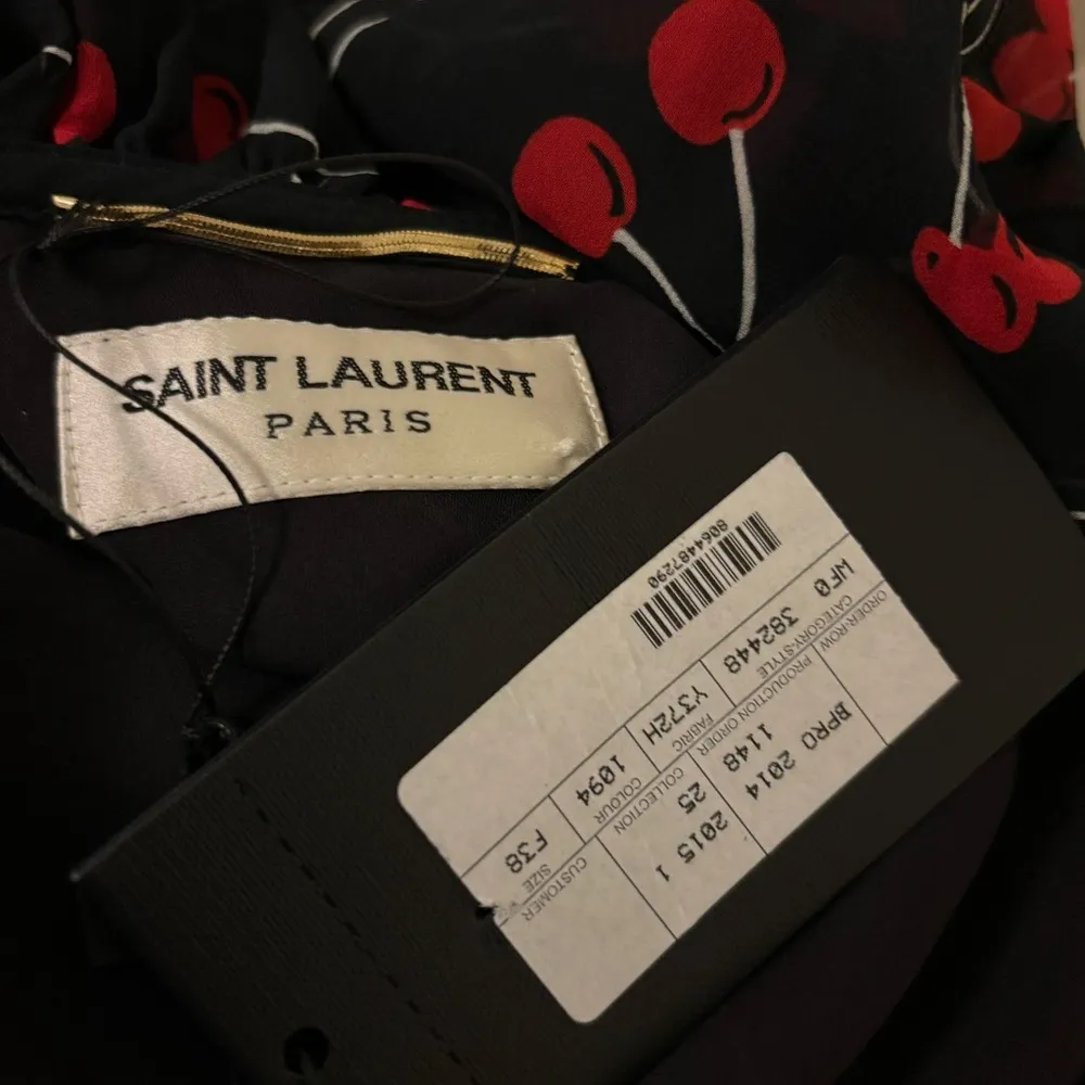 Nwt Saint Laurent cherry print dress - Image 11