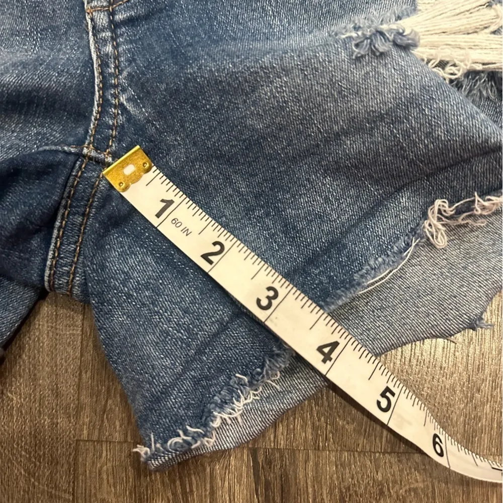 American Eagle Denim Jean Shorts Women's Next Level Stretch Hi Rise Shorty Sz 6 - Image 12