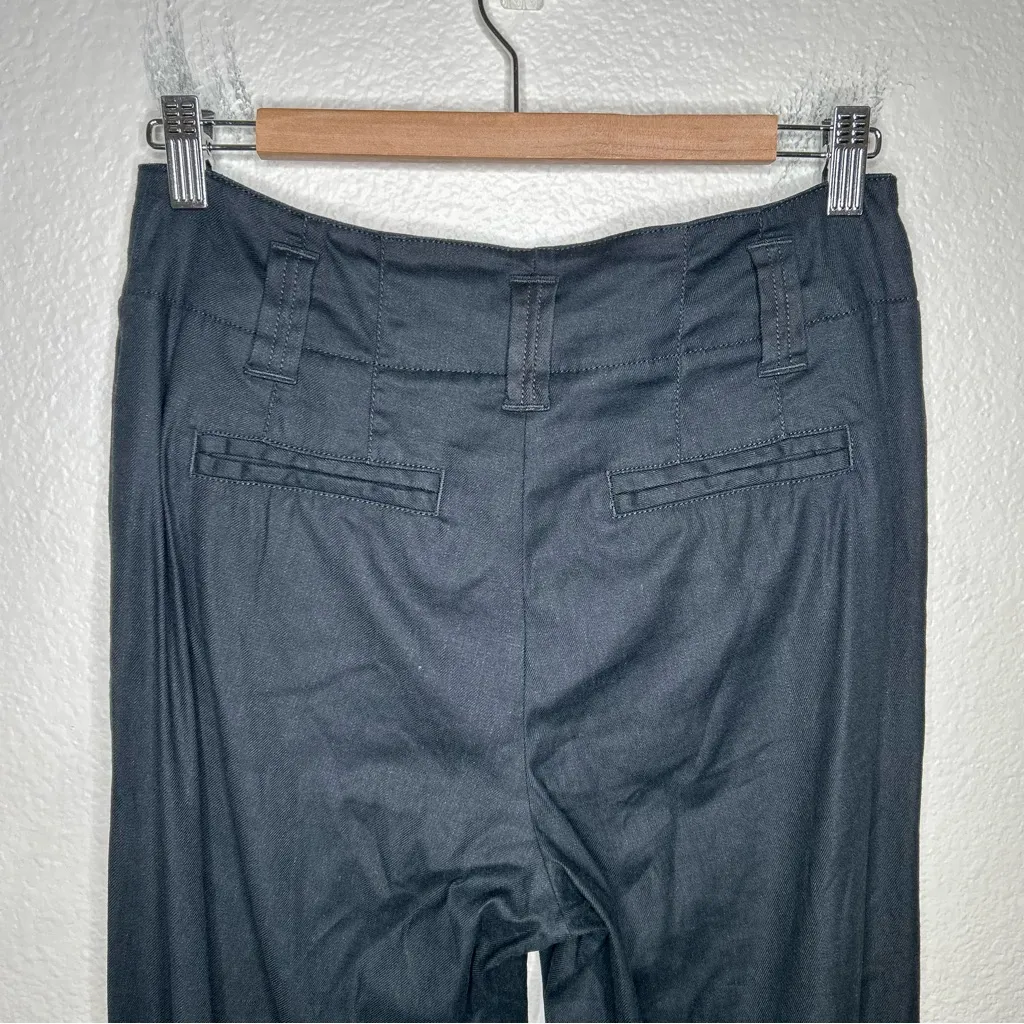 Maeve by Anthropologie Naomi Wide-Leg Flare Pants black US 6 - Image 9