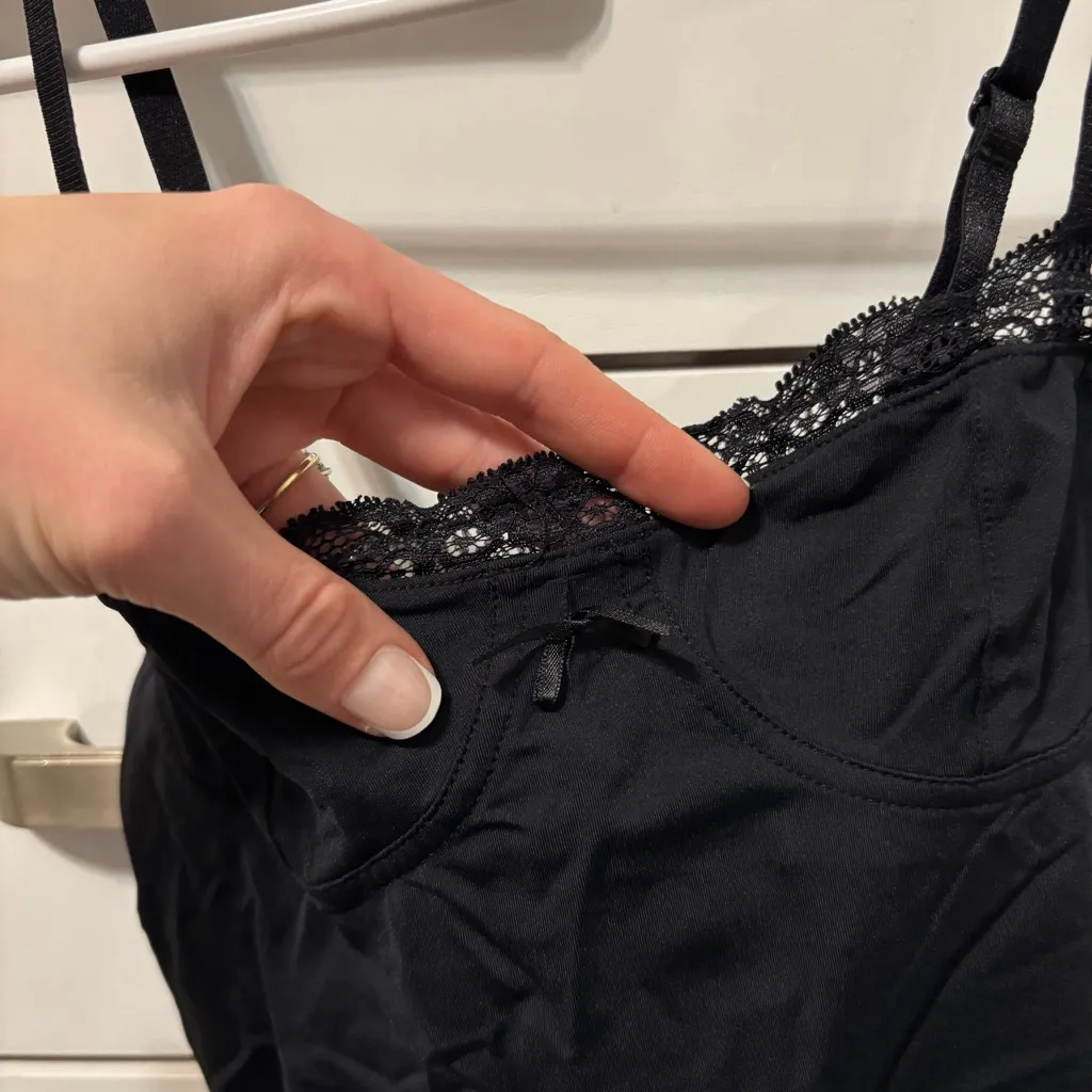 Lioness Black Lace Trim Tank Top - Image 6