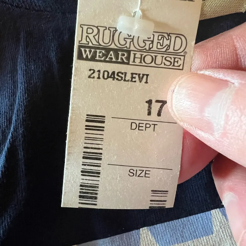 Levi Strauss Two Horse Brand Vintage T-Shirt NWT Medium Levi’s Levis Blue Flag - Image 9