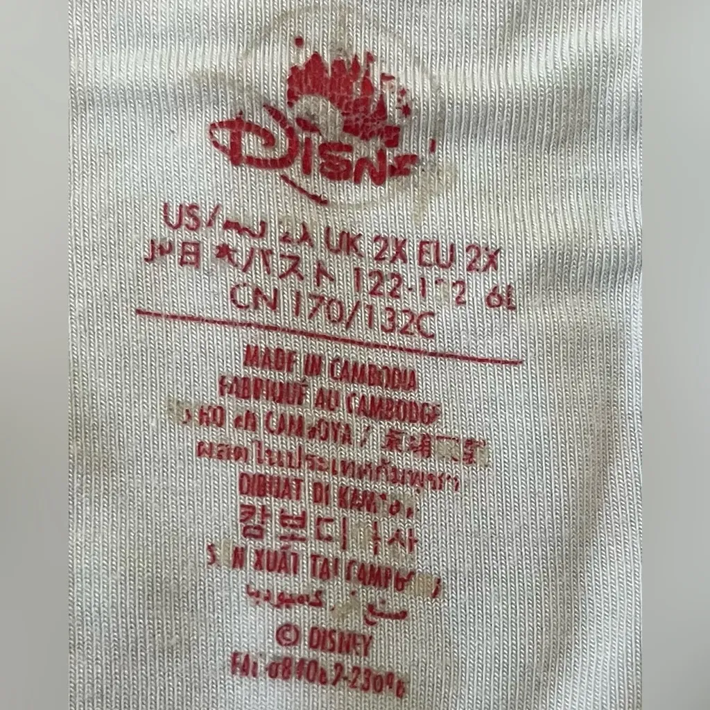 Disney Pixar Pizza Planet Red and White shorts pajamas, size XXL - Image 8