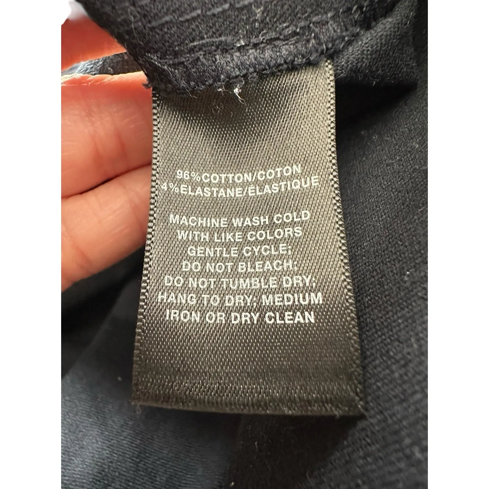 Lafayette 148 Pants Womens Large Navy Blue Stretch City Chic Office Stretch AB6 - Image 6