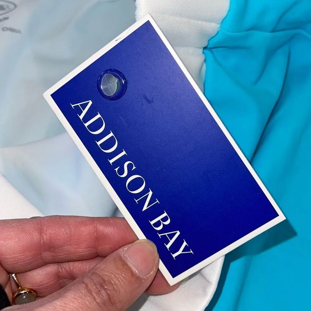 Addison Bay Womens Contrast Trim Rally Golf Tennis Athletic Skort Blue Medium NW - Image 6