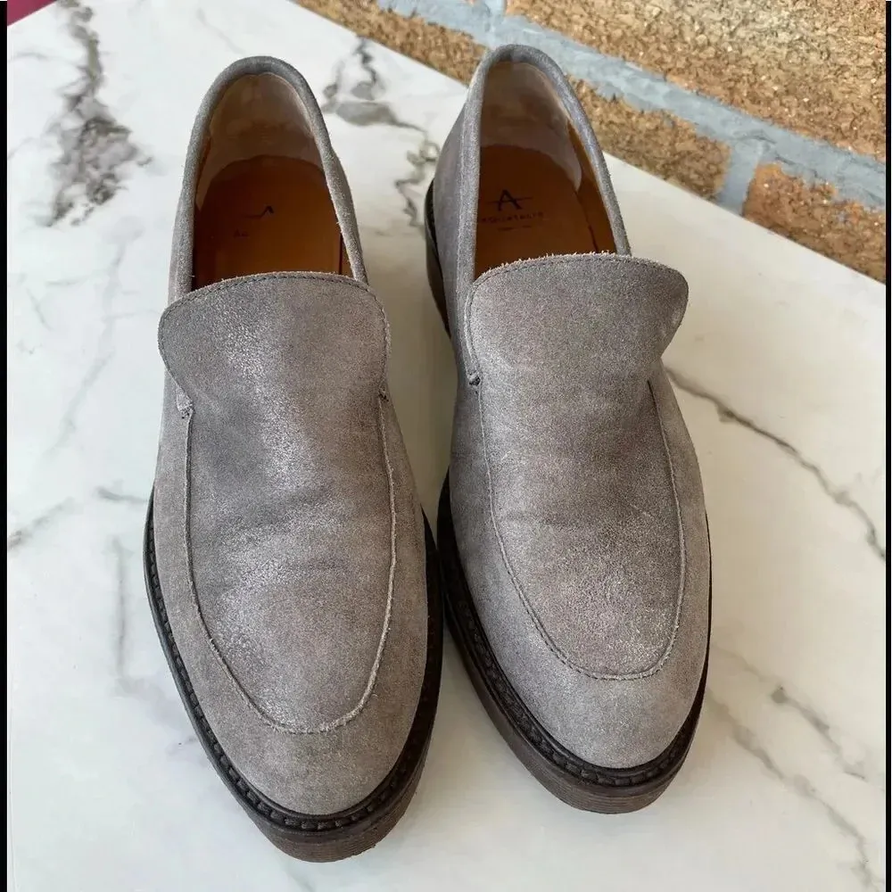 Aquatalia  Kelsey metallicssuede creeper loafer 8 - Image 2