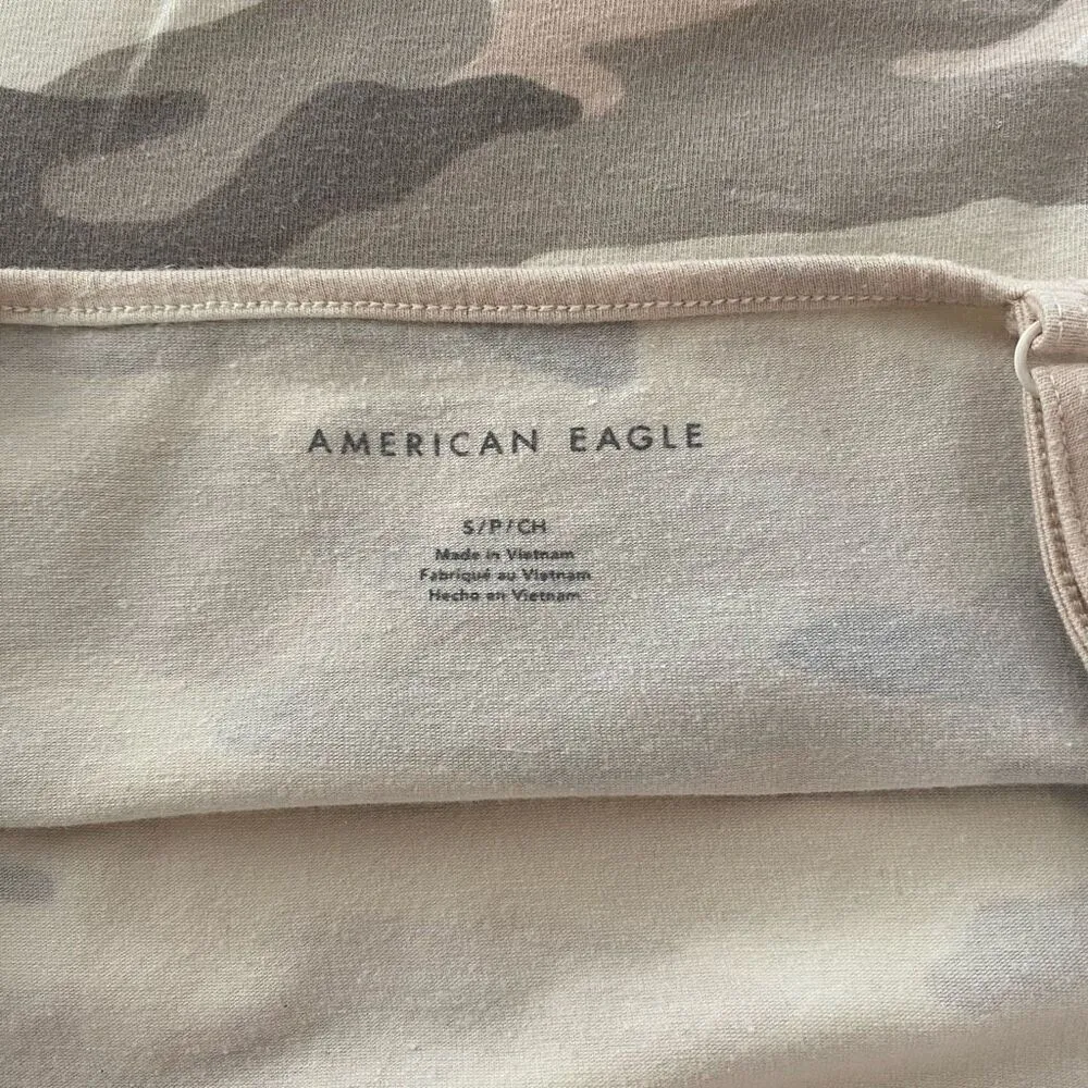 American Eagle Camo Crop Tank Top | Size Small - Image 3