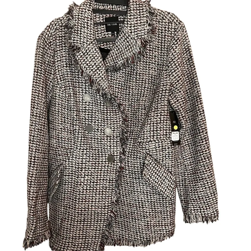 NWT‎ NIC+KOE Up to Date Tweed Mult-Color Sweater Jacket Women's Medium - Image 3