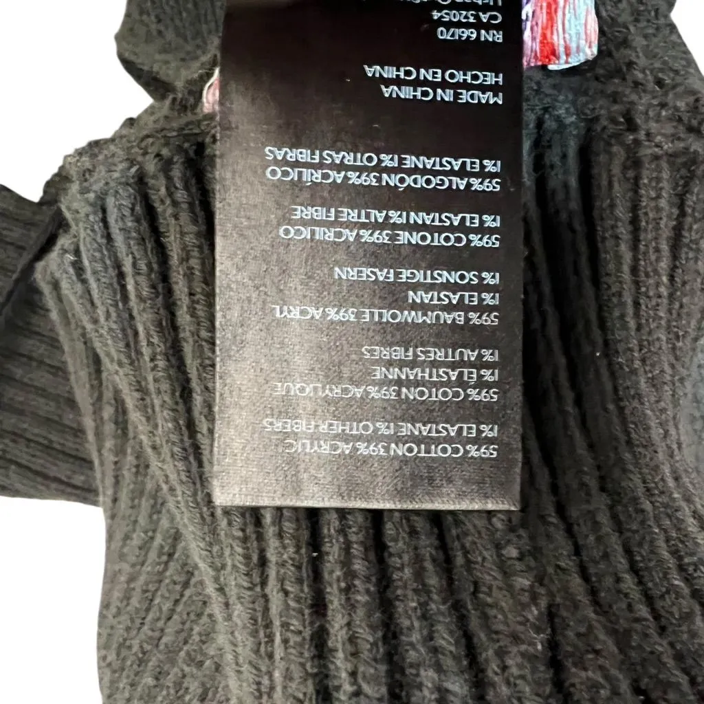 Urban Outfitters UO Black Millie Knit Cropped Sweater Turtleneck Sz Medium NWOT - Image 6