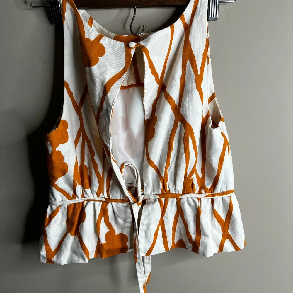 Maeve  keyhole back peplum top size 0 - Image 9