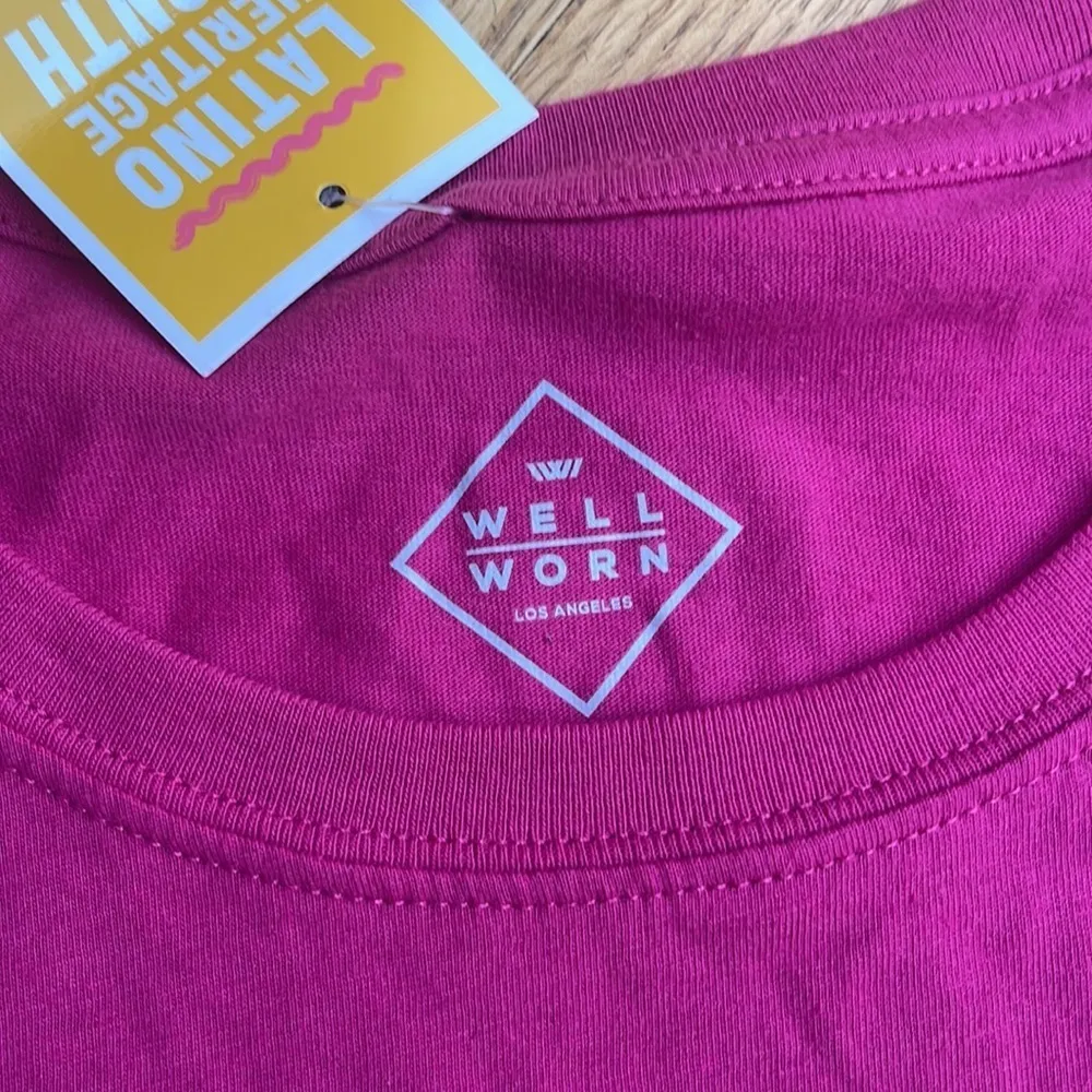 WELL WORN si’ se puede fuchs pink Latin heritage month t-shirt size xxl - Image 3
