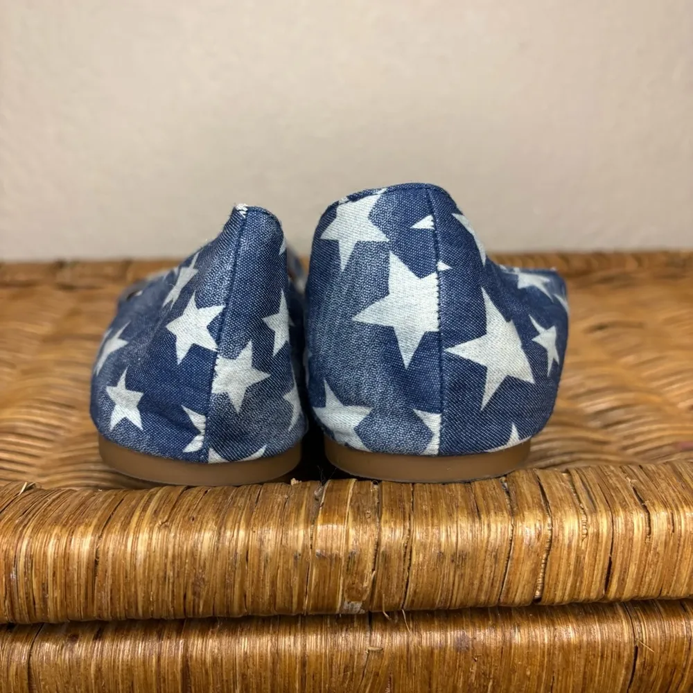 Steve Madden Haanna Star Print Flat Size 11 - Image 5