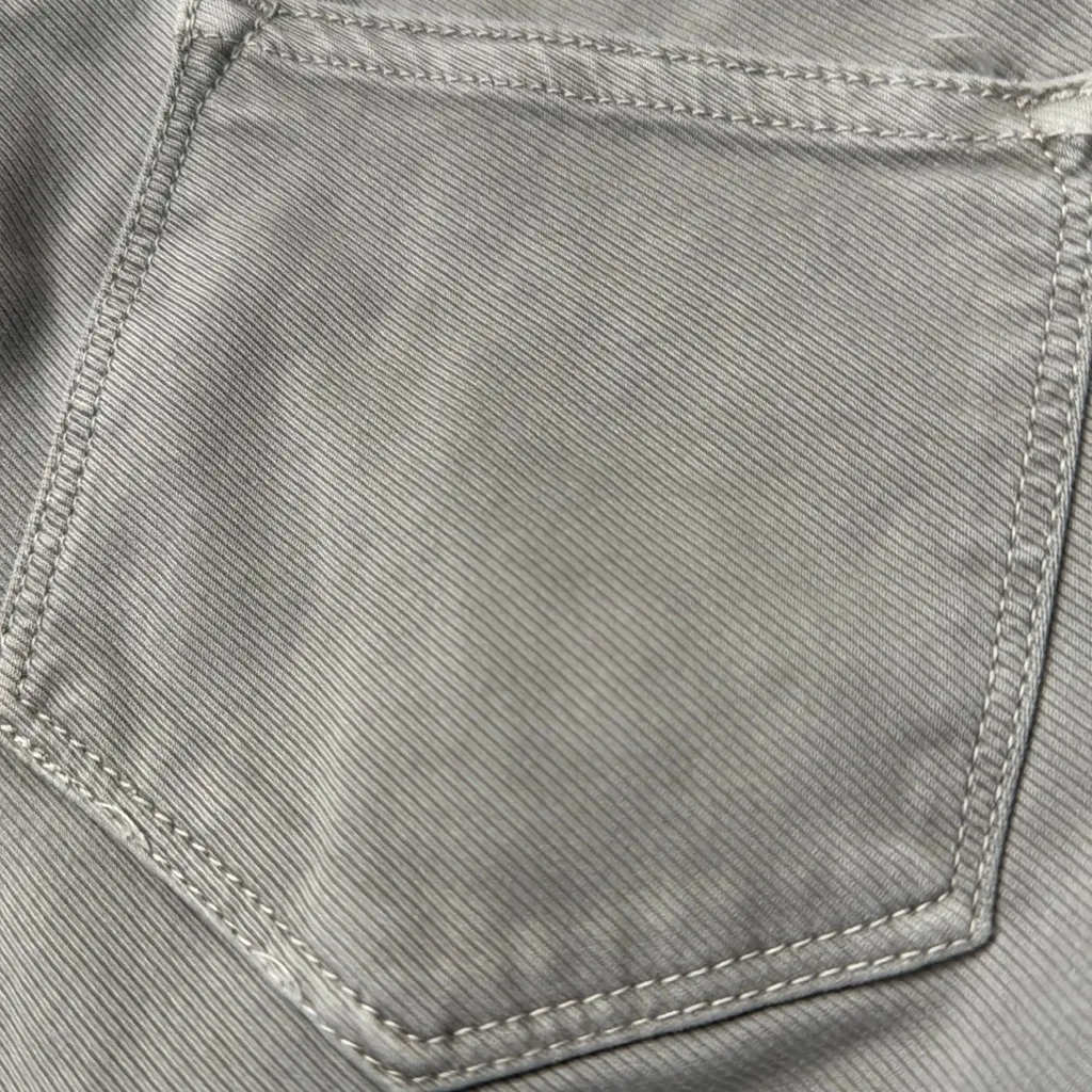 ZARA Gray Corduroy Skinny’s W/ Zipper Ankles Sz 2 - Image 6