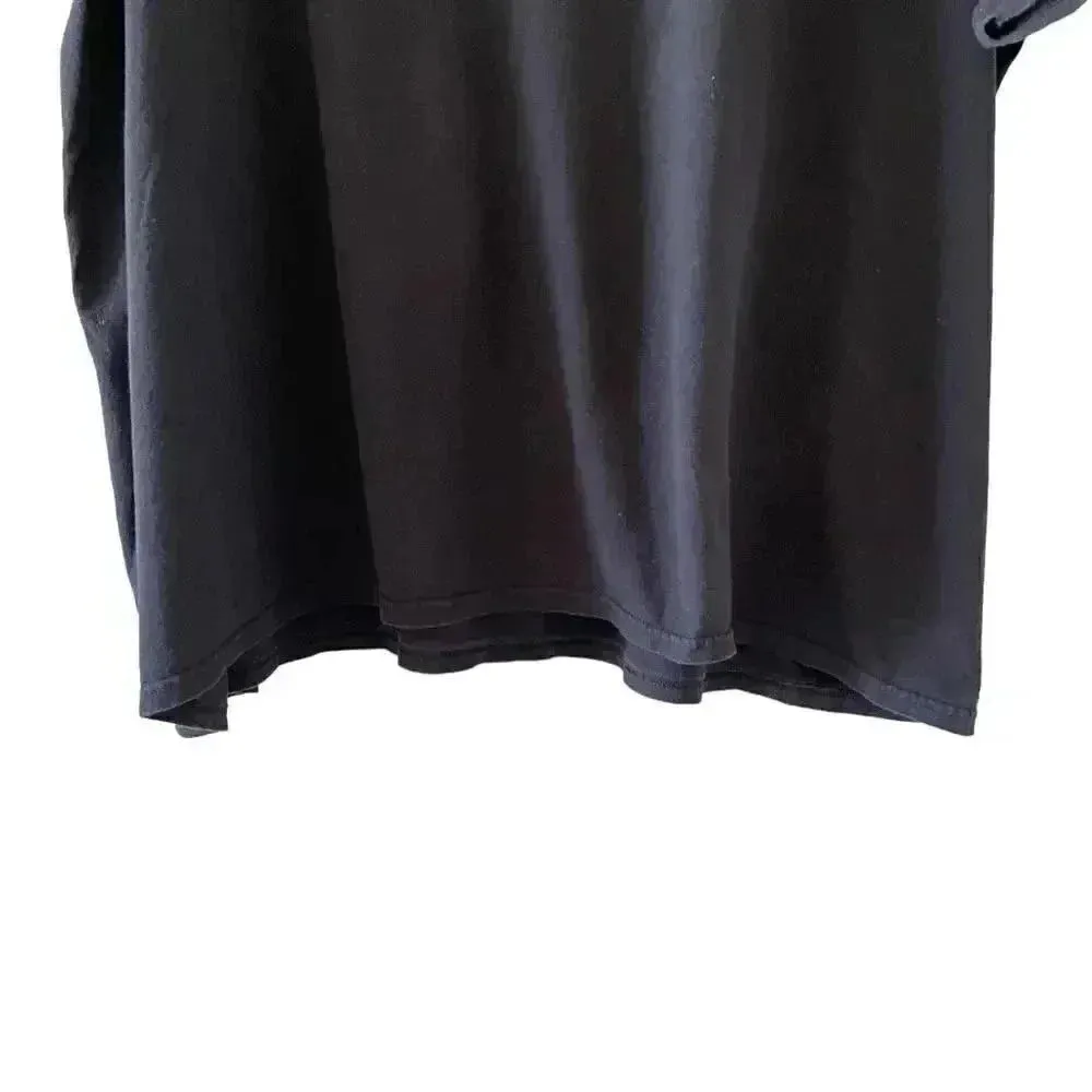 Disney Black Cotton Micky Mouse Roadster Palm Short Sleeves Unisex 3XL # 1222 - Image 5