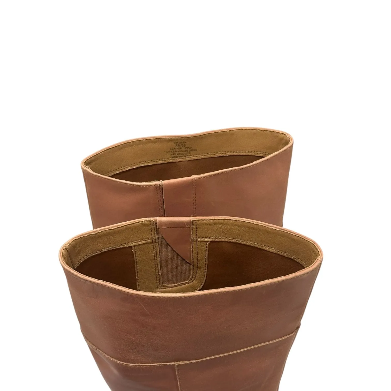 Crown Vintage Emira Odessa Leather Knee High Boots Woman’s Size Size 8 Tan - Image 7