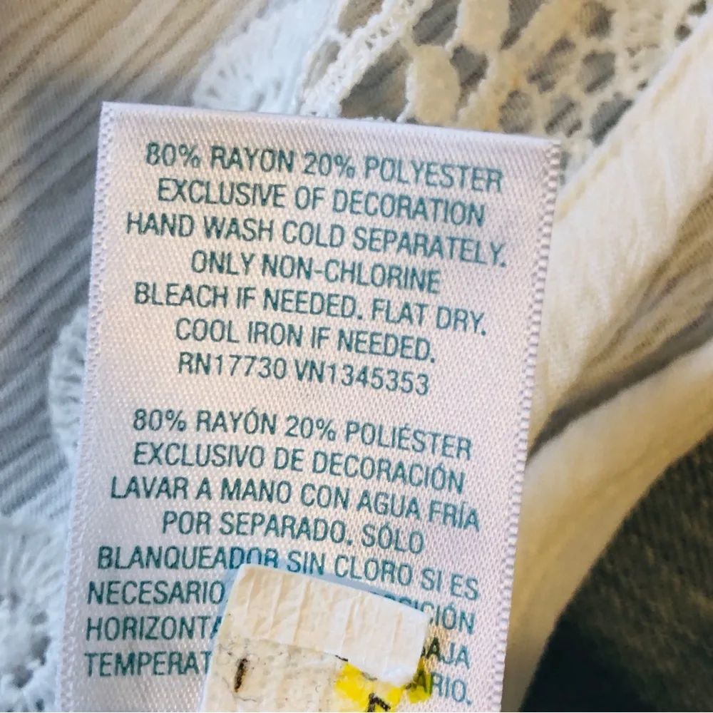 Kona Sol Swim Coverup White Lace Small - Image 11