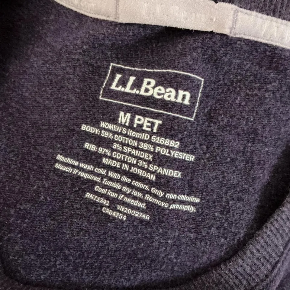 LL Bean Purple Crewneck Long Sleeve Top Casual Everyday Comfortable Normcore Size undefined - Image 5