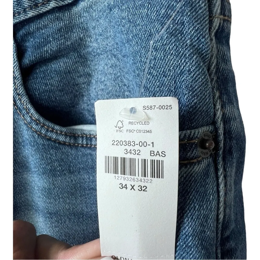 Women's jean Boot cut cowgirl built in flew blue washer plus size casual 34x32 - Image 3