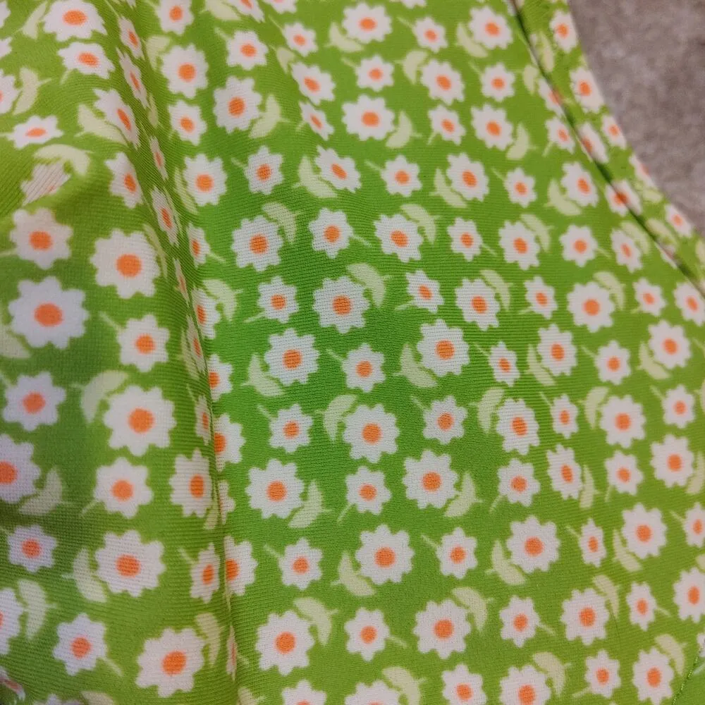 Aerie  32DDD Floral Daisy Green Bra Wired Cup Adjustable Spring Soft Comfy Girly - Image 2