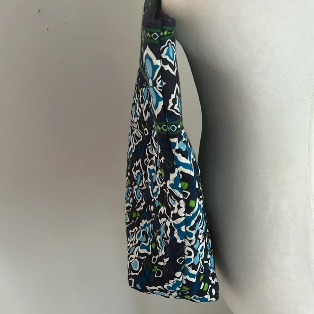 Vera Bradley Blue/Green Print Fabric Tote Bag - Image 6