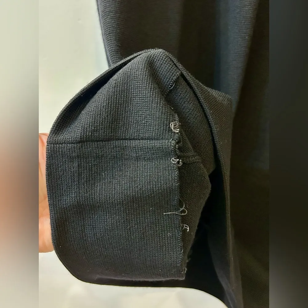 Vintage Goldworm Silk/Virgin Wool Blend Knit Dress Black Size undefined - Image 9