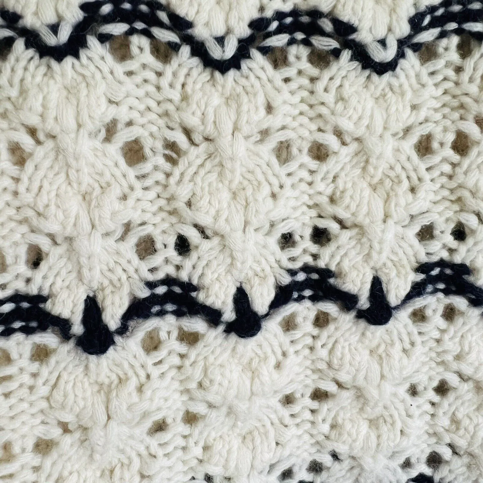 SANDRO Ecru / Bleu Coatigan With Patch - 1 (Small) - Image 6