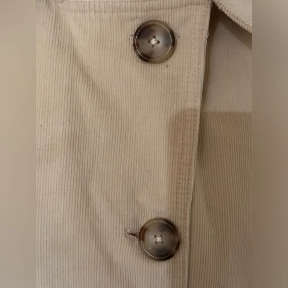 Ralph Lauren Cream Corduroy  Double Breasted Pea Coat Jacket Sz M  100% Cotton. - Image 6