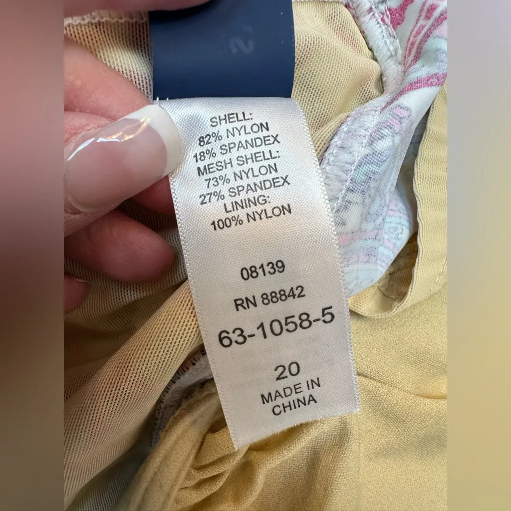 Swimsuits For All One Piece Swimdress Swimsuit Women's Size 20 Underwire New Purple - Image 8