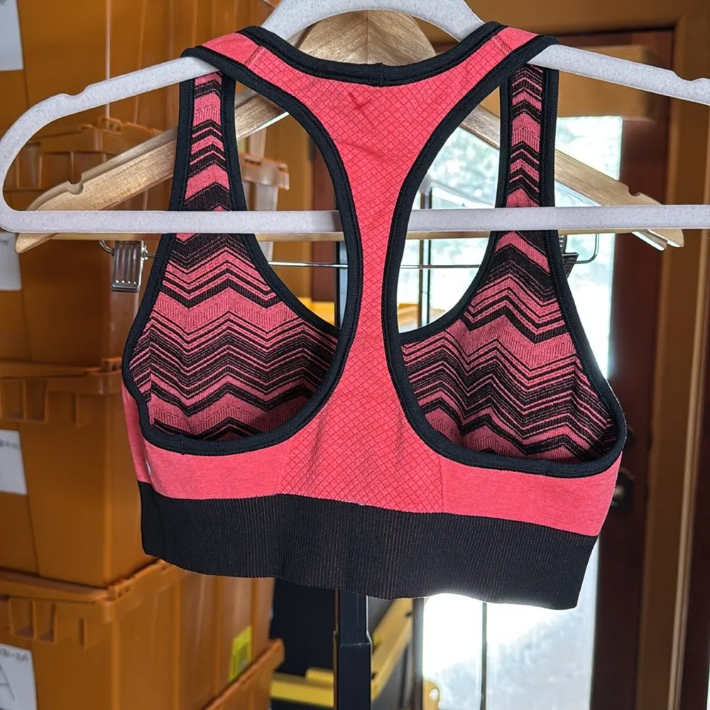 Lululemon Ebb & Flow Racerback Bra Reversible Heathered Electric Coral Size 4 - Image 11