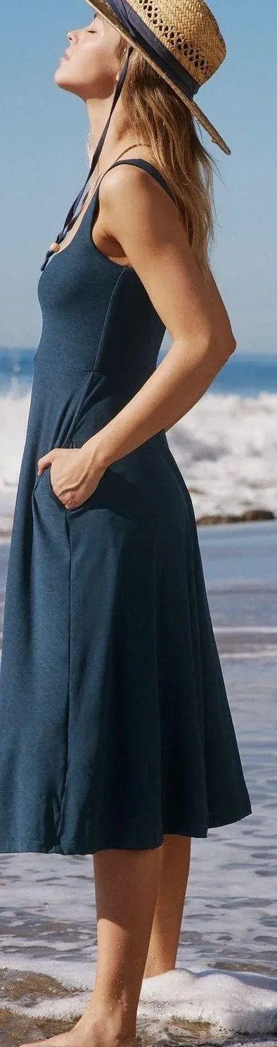 Featherweight At The Ready Square Neck Dress - Image 5