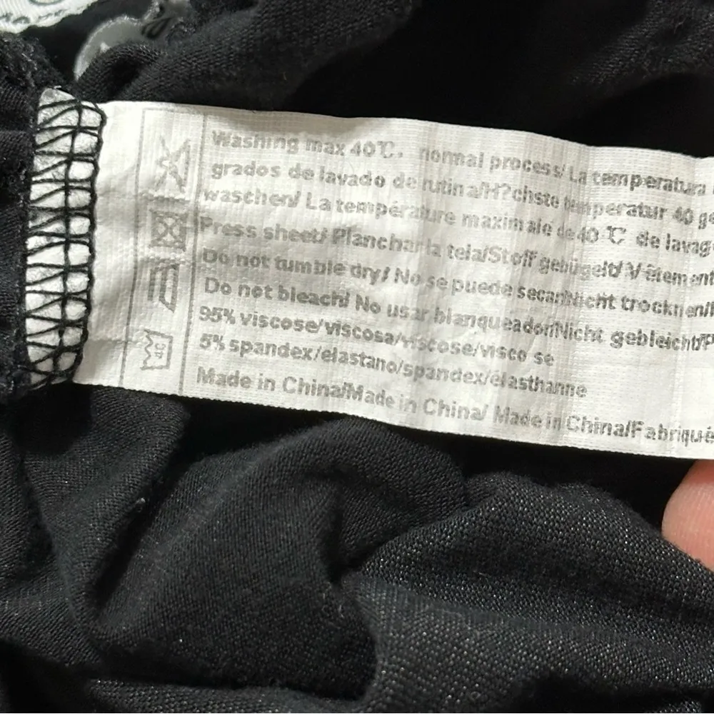 Ekouaer Women’s Size XS Black with White Piping Two Piece PJ Pajama Set - Image 9