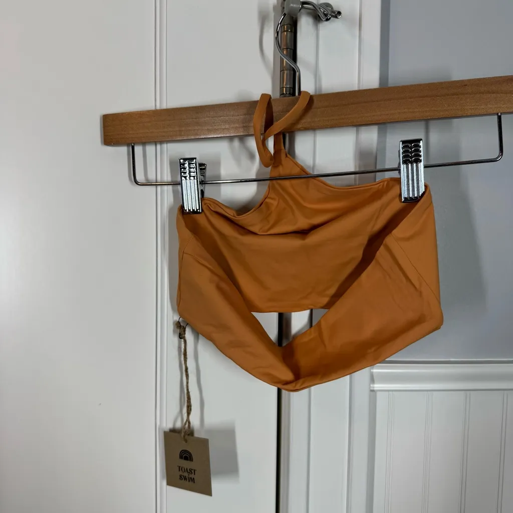 Free people x Toast Swim Signature Apex Top in Sandstone Size xs nwt - Image 4