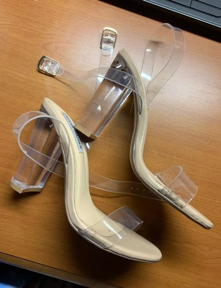 Steve Madden Camille Clear Heels - Image 3