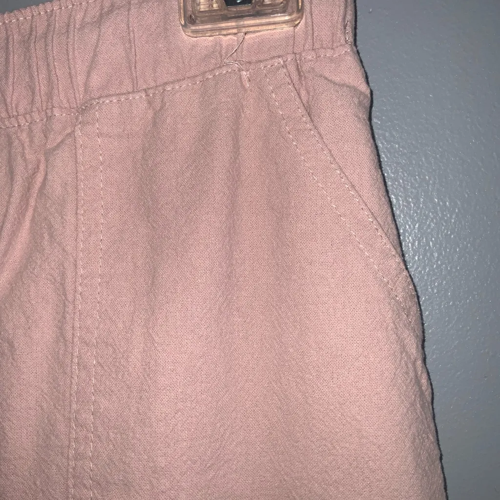 Rachel Paige Women's Pink Cotton Cargo Drawstring Ankle Drawstring Waist Pant XS - Image 7