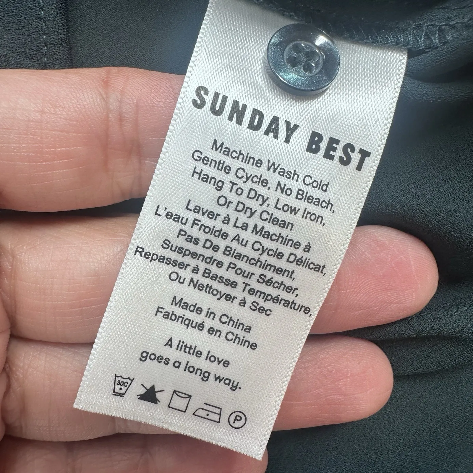 Sunday Best Aritzia Soft Button Down Shirt Green Size Small - Image 12