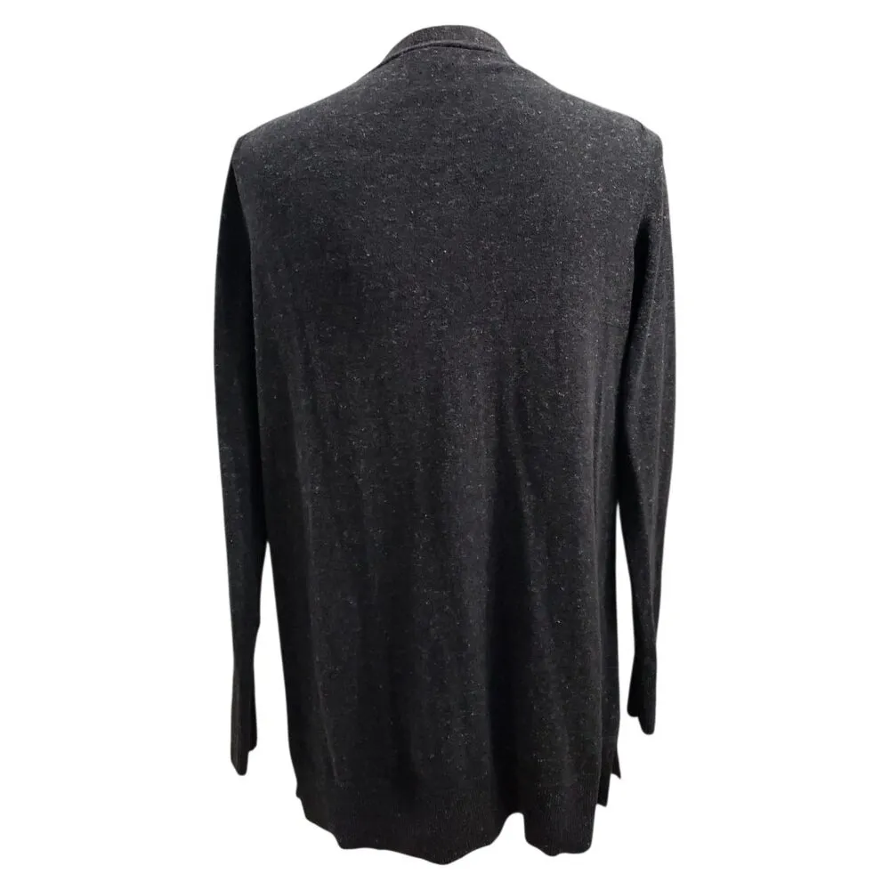 GAP Womens Heather Gray Long Sleeve V-Neck Button Down Cardigan Large - Image 3