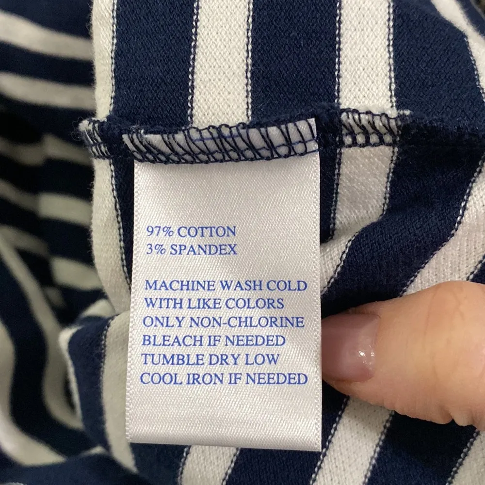 Southern Tide Paiton hoodie in true navy striped size S - Image 15