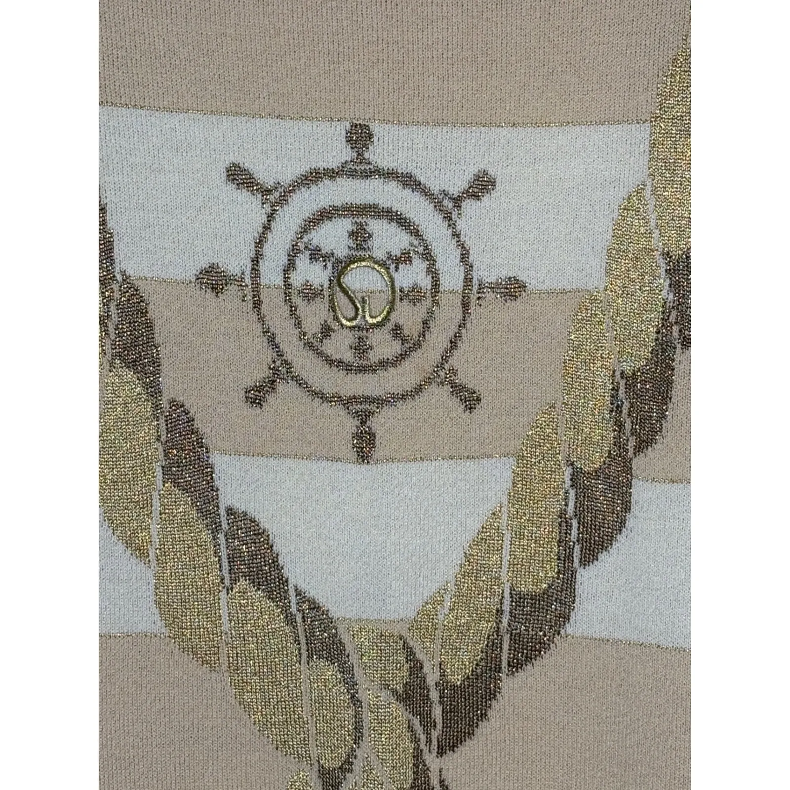 Vintage St. John Collections Santana Striped Nautical Rope Knit Sweater‎ Medium - Image 4