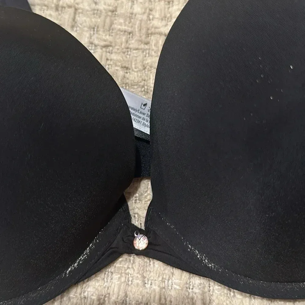 Adore Me women’s bra size‎ 34DDD black with glitter - Image 2
