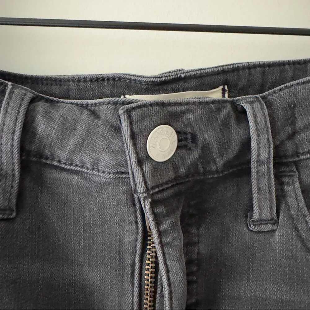 Madewell Curvy Roadtripper Jeans Gray cotton stretch zip button casual denim 26 - Image 6