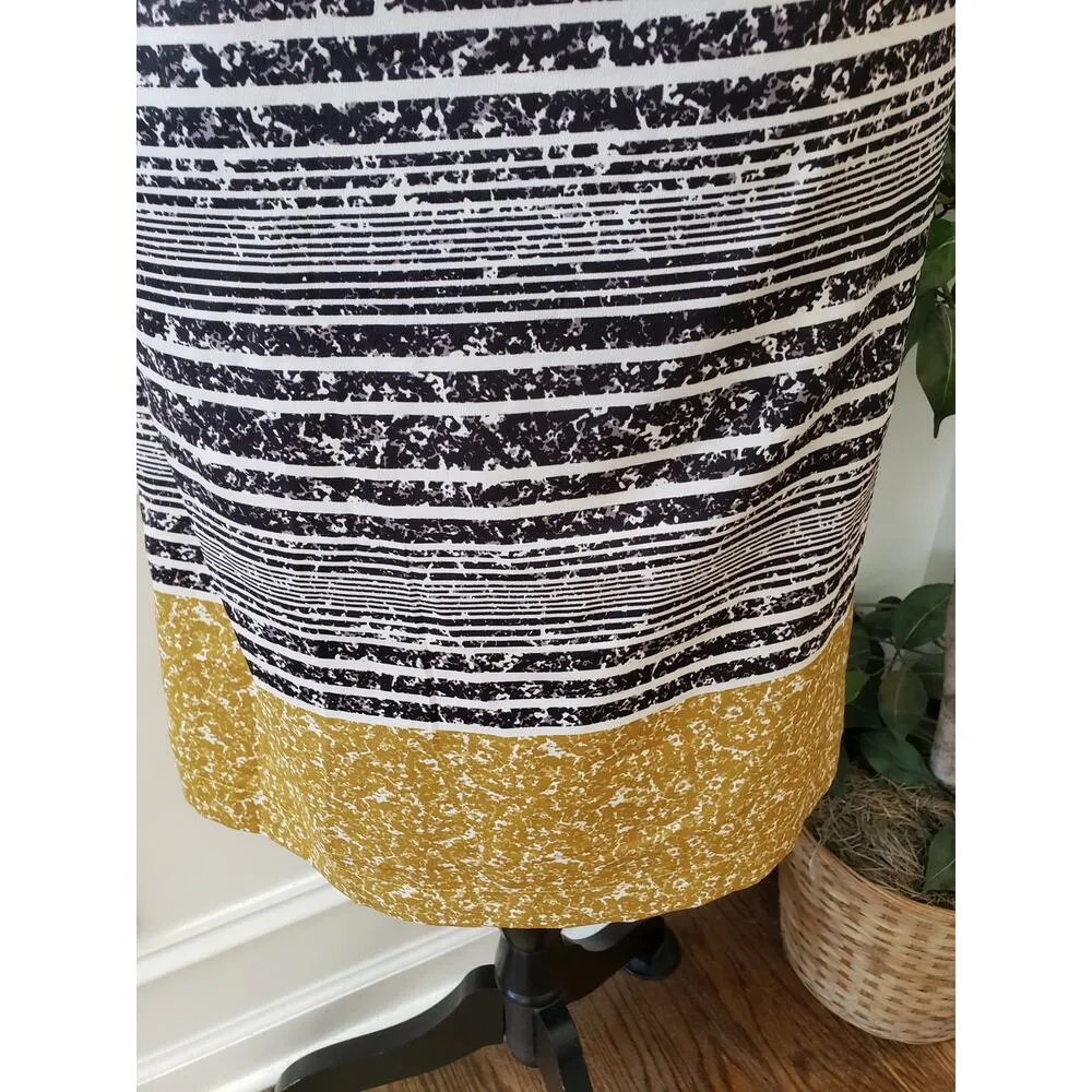 The Limited Sheath Dress Womens M Multi Striped Boat Neck Sleeveless Knee Length - Image 13