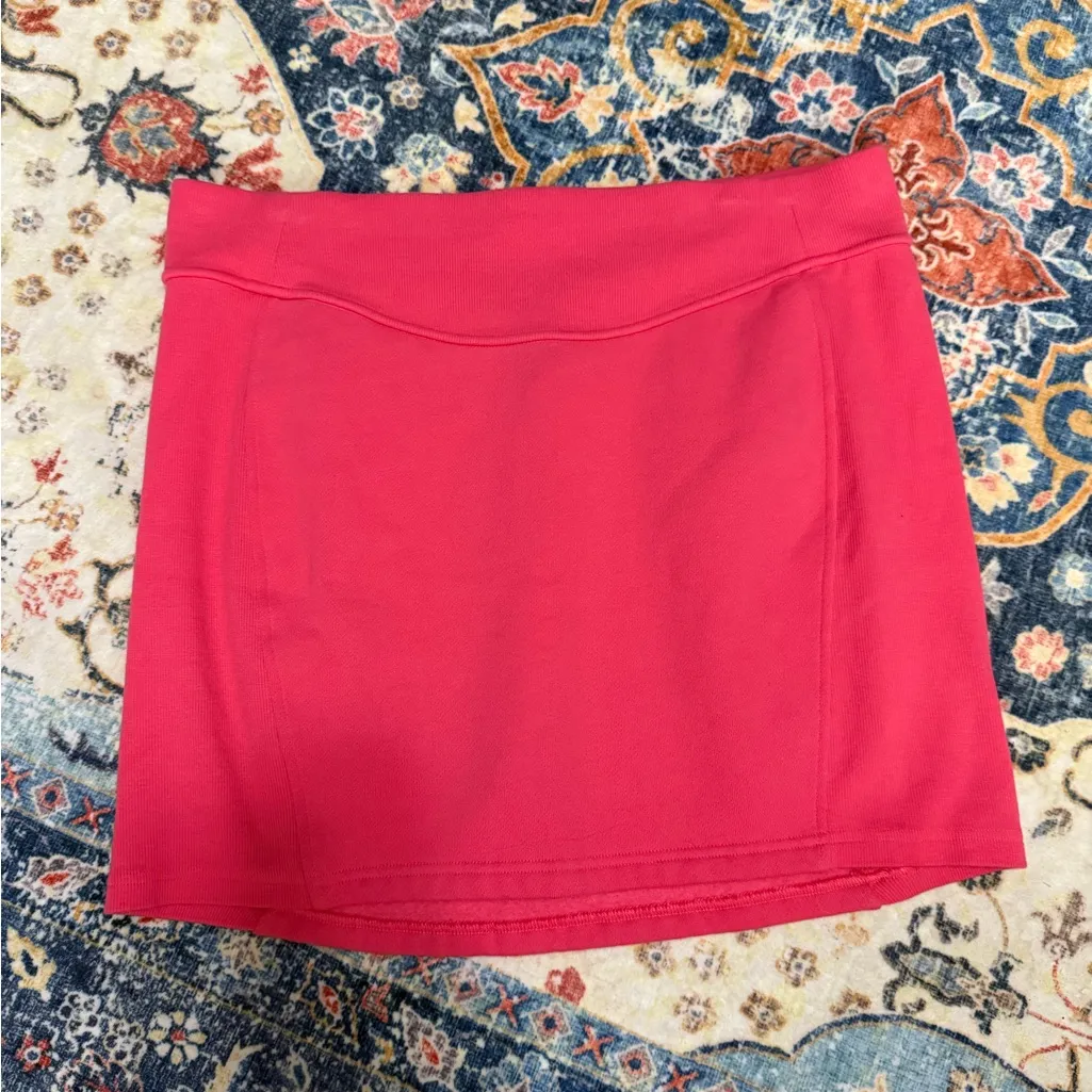 213 Lululemon Scuba High-Rise Glaze Pink Mini Skirt size XL - Image 4