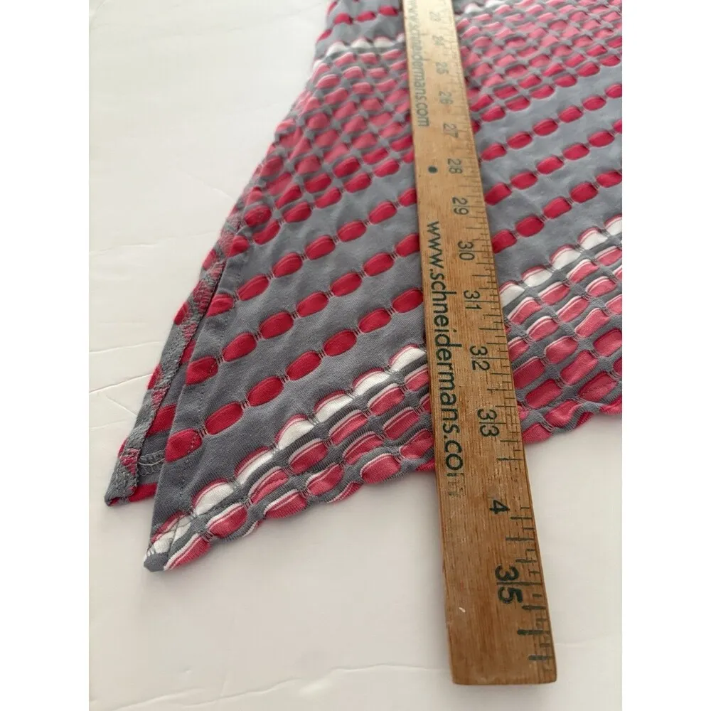 Habitat Clothes Tunic Top Size M Pink Gray Flared Swing Tank Sleeveless Cowl - Image 7