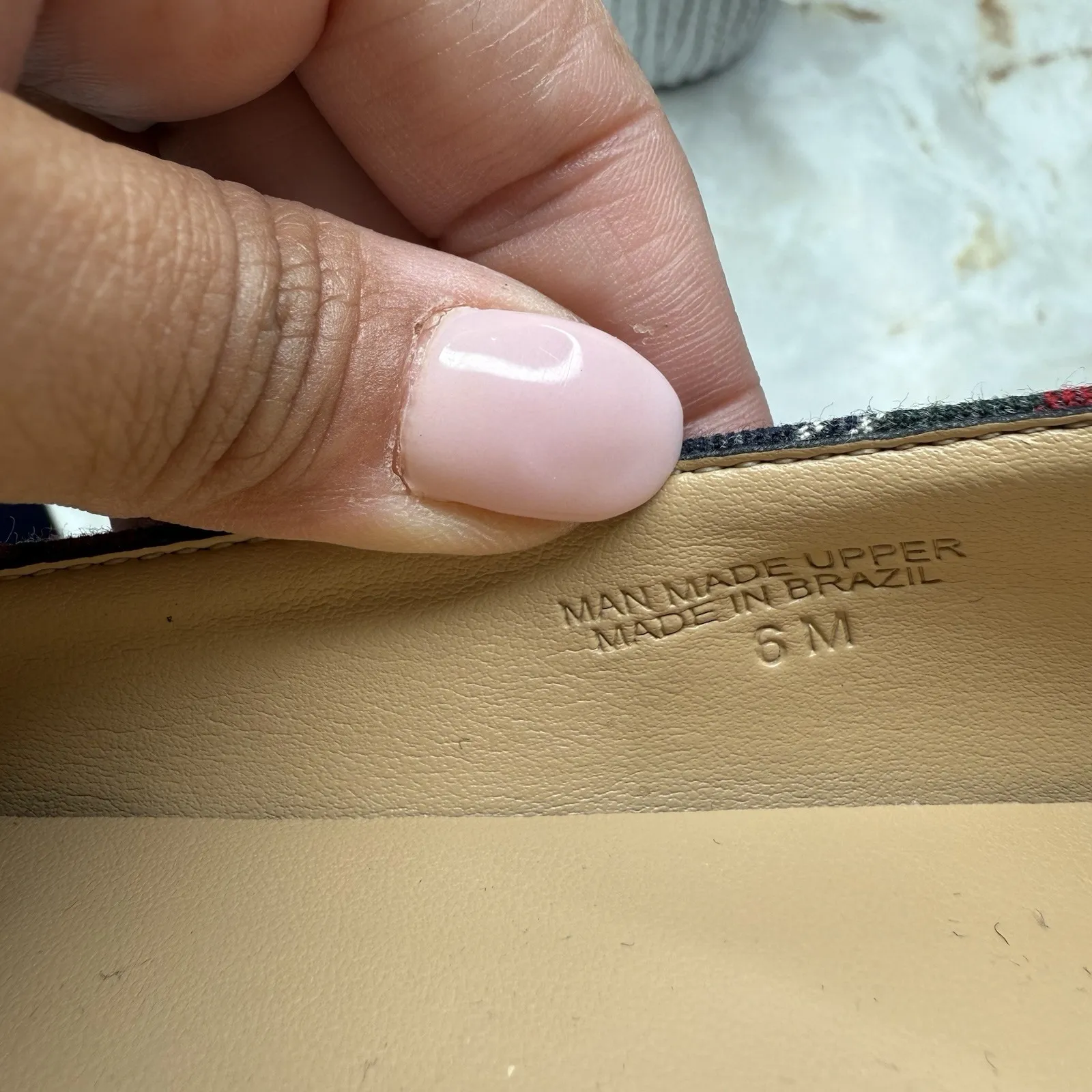 Talbots Tartan Plaid Ballet Flats‎ Multicolor Size 6M - Image 12