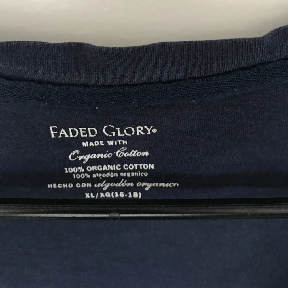 Faded Glory Navy short sleeve top - Image 4